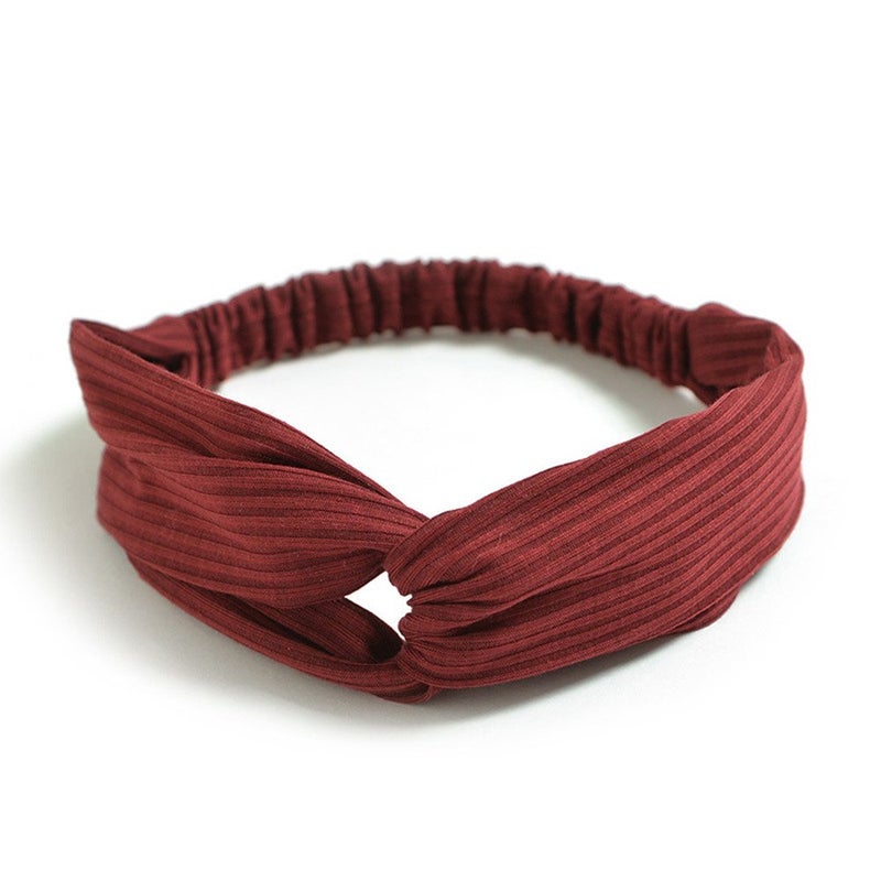 QandSweet Women and Little Girl's Stretchy Headbands Teens Cross Hairband for Fashion Shampoo Sports (Girl Head 40-50CM) - Image 4